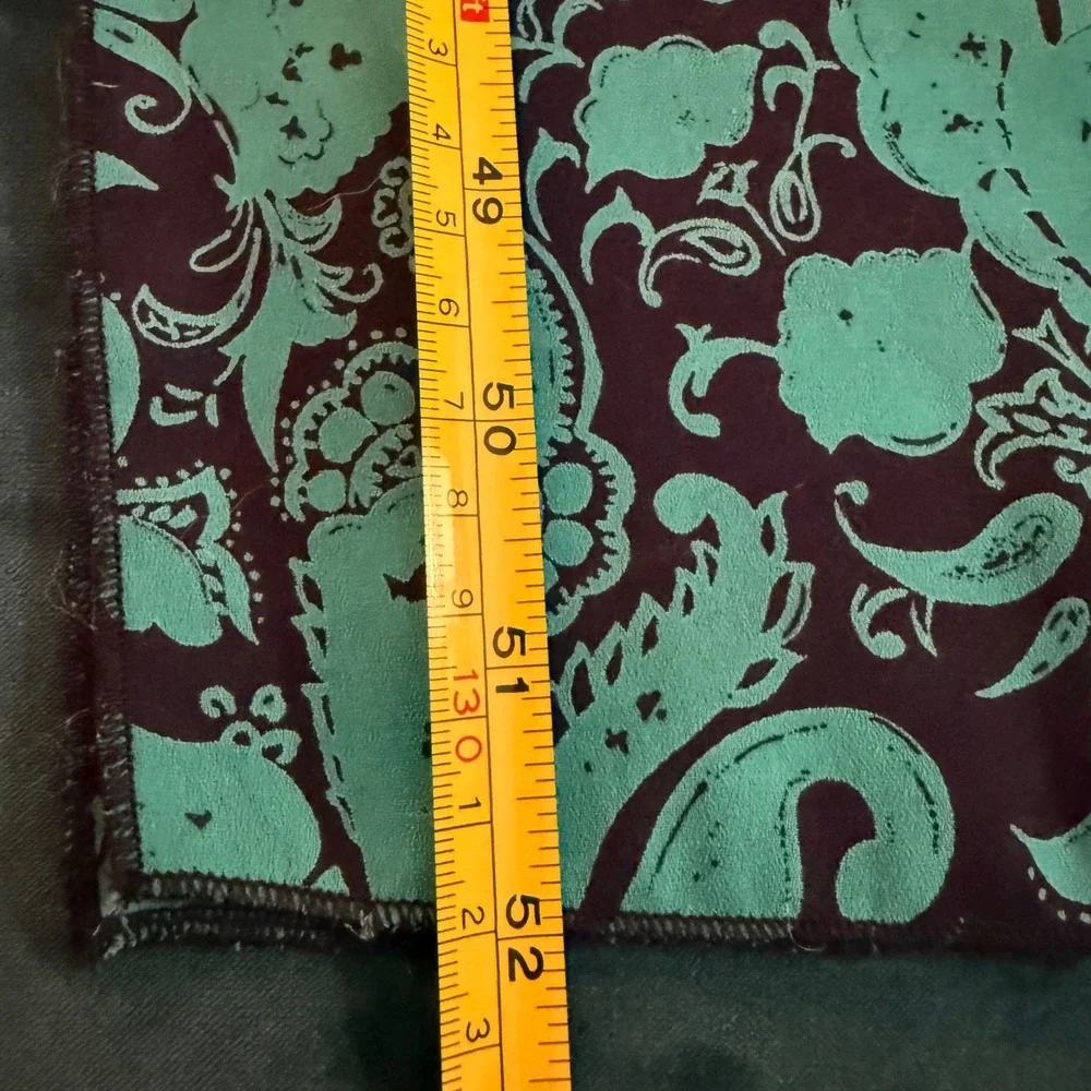 Vintage Floral and‎ Tropical Scarf Lot of 3 Green Blue Pink Teal Bundle